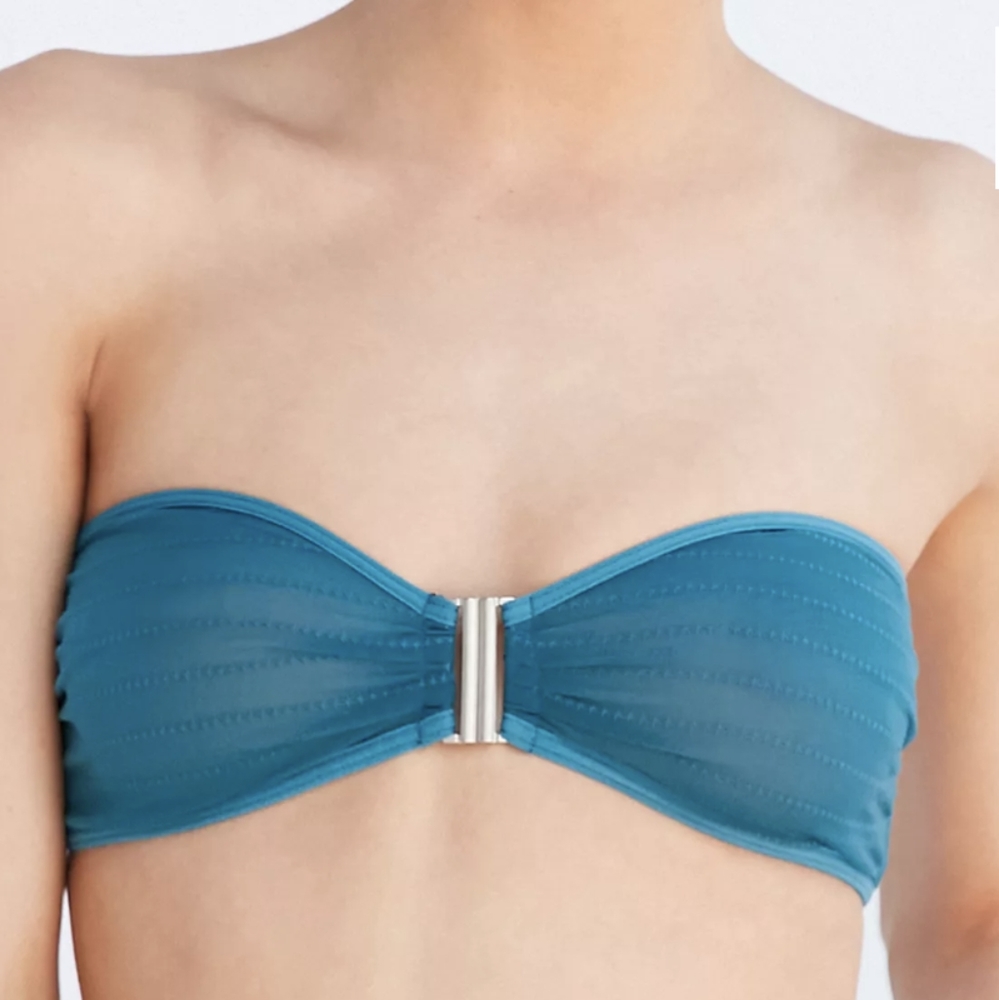 NEW Urban Outfitters Strapless Snap Front Bandeau Bralette Size Small